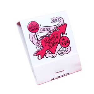 custom matches custom matchbooks full color printing 20-strike