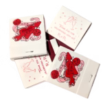 matchbooks with vegas heart design