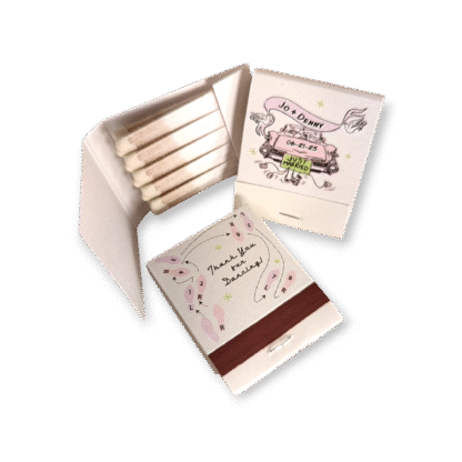 Just Married Car Vintage Wedding Matches ✦ Cruise to "I Do!" - Image 3