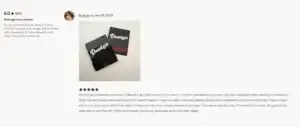 screenshot of verified etsy review for the world's fastest matchbooks - design your own matchbooks FAST! by The Match Muse