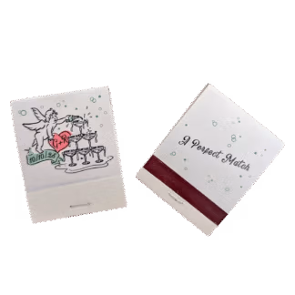 Cupid's Champagne Tower ✧ Vintage Wedding Matchbooks