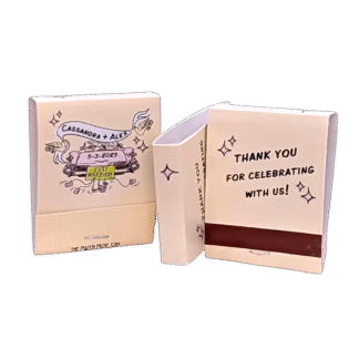 Just Married Car Vintage Wedding Matches ✦ Cruise to "I Do!"