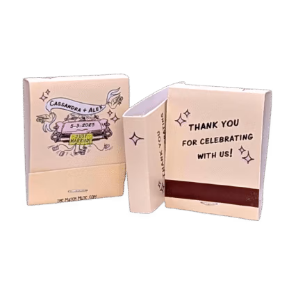 Just Married Car Vintage Wedding Matches ✦ Cruise to "I Do!"