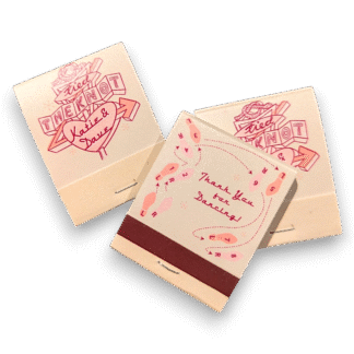 Tied the Knot! Vintage Diner Sign Wedding Matches