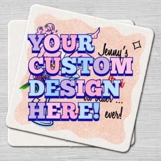 4" Custom Party Coasters - 100 pieces
