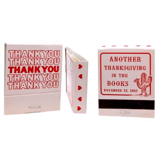 THANK YOU Matches ✧ Thanksgiving Party Favor Matchbooks