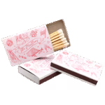 full color custom matches with custom drawings wedding matches featuring all your favorite things! custom matchbox - design your own matches