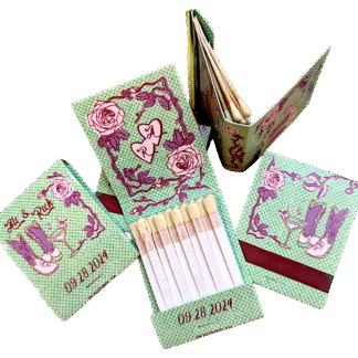 Vintage Western Martini Matchbooks – Wedding Favors