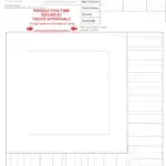 3-Ply Dinner Proof template with approval boxes, customer/order fields, color and quantity sections, imprint area, and a bold red production notice.