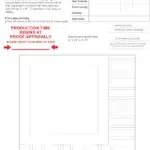 Print proof layout with the title '3-Ply Luncheon Proof', left-side color/printing notes in black and red warning text, and a right-side form listing Customer, Sales Order #, Purchase Order #, Item Color(s), Print Color(s), Quantity, Proof Date. Includes a dashed box labeled 'Maximum imprint area of 3.75” x 3.75”' and an approval/signature section at the bottom.