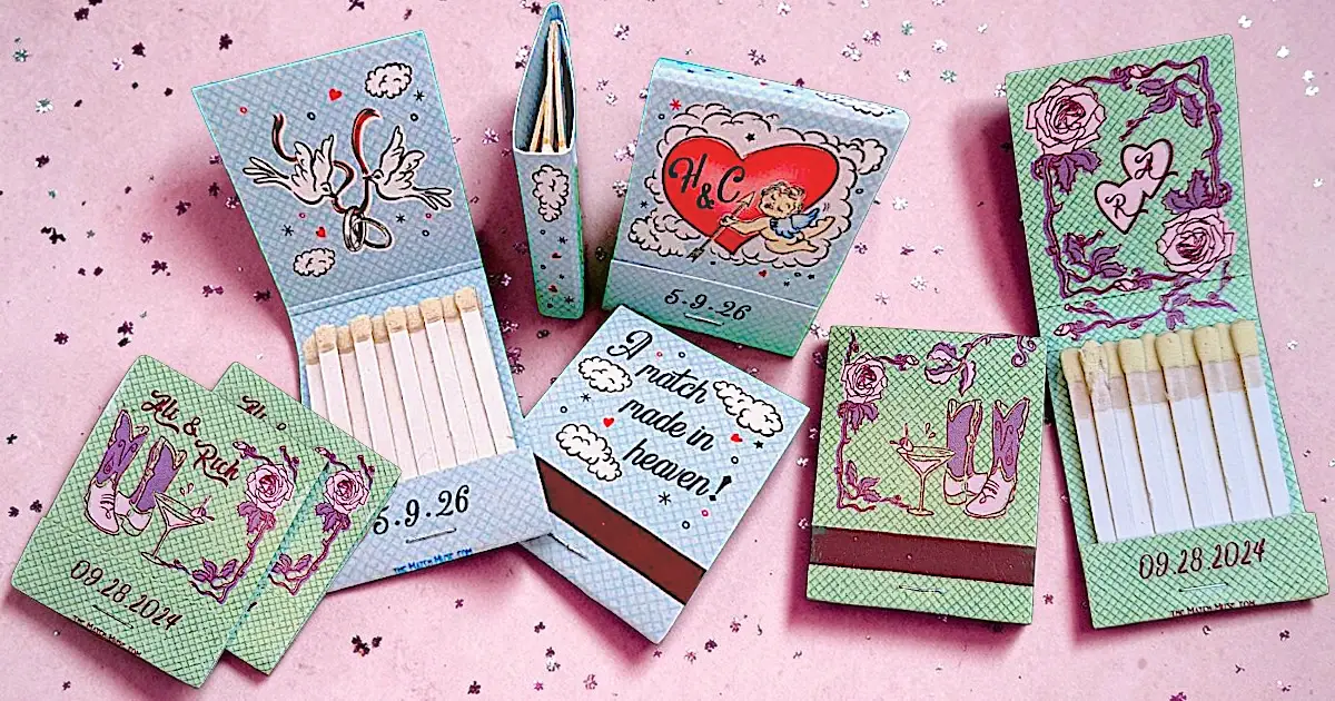 Custom Printed Matchbooks 💗 #Obsessed with Custom Matches!